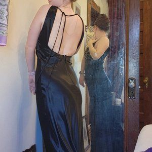 Niki by Niki Livas- Black beaded gown